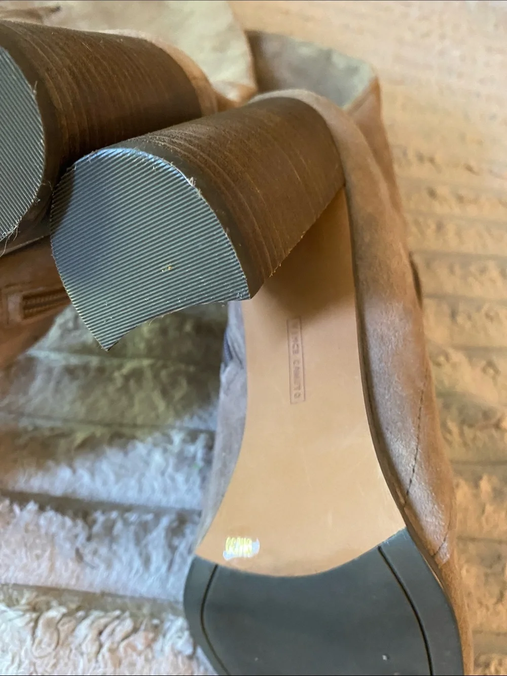 NWOT, Vince Camuto Over-the-Knee Lace-Up Suede Boots in Taupe